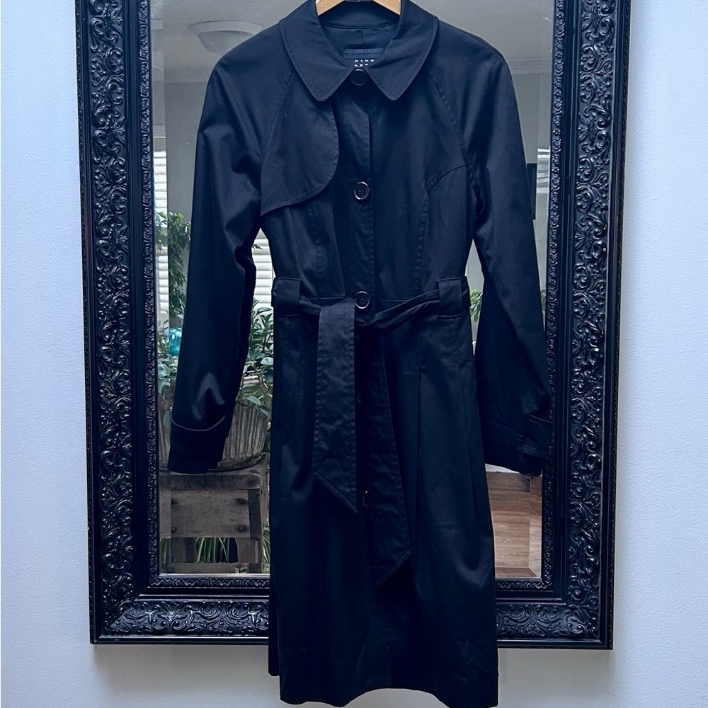 Pink Tartan Black Trench Coat